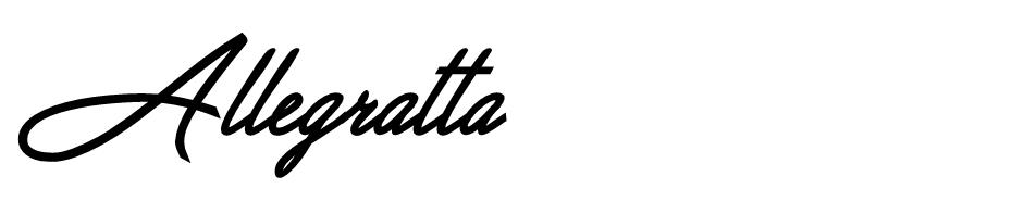 Allegratta font